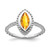 14k White Gold Marquise Citrine Ring RM7204-CI-W