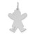 Sterling Silver Rhodium-plated Kid Charm XK1483SS