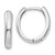 14k White Gold Hinged Hoop Earrings TH266