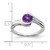 10k White Gold Amethyst Bypass Ring RM7164-AM-1W