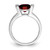14k White Gold Oval Garnet and Diamond Ring RM7165-GA-003-WA