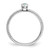 14k White Gold Marquise Bezel Emerald Ring RM7231-EM-W