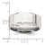 Sterling Silver Rhodium-plated 8mm Polished Fancy Band Size 9.5 QWB121RH-9.5