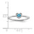 14K White Gold Blue Topaz Heart Ring RM7397-BT-W