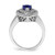 14K White Gold Lab Grown VS/SI FGH Dia & Created Blue Sapphire Ring RM7502-CSA-052-WLG