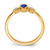 14k Pear Bezel Sapphire and Diamond Ring RM7234-SA-004-YA