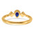 14k Pear Bezel Sapphire and Diamond Ring RM7234-SA-004-YA