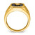 14k Onyx and Diamond Greek Key Design Mens Ring RM7481-OX-004-YA