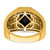14k Onyx and Diamond Greek Key Design Mens Ring RM7481-OX-004-YA