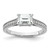 14K White Gold Lab Grown Dia. VS/SI FGH Emerald Semi-Mnt. East/West RM7883E-100-WLG