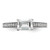 14K White Gold Lab Grown Dia. VS/SI FGH Emerald Semi-Mnt. East/West RM7883E-100-WLG