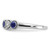 14K White Gold Lab Grown Diamond and Lab Created Blue Sapphire Ring RM7505-CSA-050-WLG