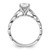 14K White Gold Lab Grown Diamond VS/SI FGH Semi-mount Engagement Rin RM9095E-100-7WLG
