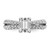14K White Gold Lab Grown Diamond VS/SI FGH Semi-Mount Eng. Ring RM7995E-100-WLG