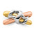 14k Tri-Color Polished Woven Band R903