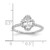 14K White Gold Lab Grown Diamond VS/SI FGH Oval Semi-Mount Eng. Ring RM7990E-200-WLG