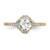 14K Gold Lab Grown Diamond VS/SI FGH Round Semi-Mount Eng. Ring RM7989E-200-YLG