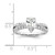 14K White Gold Lab Grown Diamond VS/SI FGH Pear Semi-Mount Eng. Ring RM7994E-100-WLG