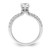 14K White Gold Lab Grown Diamond VS/SI FGH Pear Semi-Mount Eng. Ring RM7994E-100-WLG