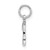 14KW White Gold Casted Script Letter I Initial Charm WCH138-I