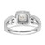 14K White Gold Lab Grown VS/SI FGH Dia Halo Complete Engagement Ring RM9440E-050-CWLG