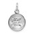 14k White Gold Baseball Charm WCH132