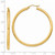 14K Polished 3mm Tube Hoop Earrings T943