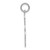 14K White Gold Treble Clef Charm WCH72