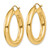 14k Polished 5mm Tube Hoop Earrings T958