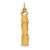 14k 3D Golden Gate Bridge Charm A1069/L