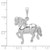 14k White Gold Horse Charm WCH88