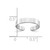 14k White Gold Polished Adjustable Toe Ring R567W