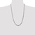 14K White Gold 26 inch 4mm Flat Figaro with Lobster Clasp Chain WFIG100-26
