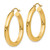 14k Polished 4mm Tube Hoop Earrings T949