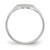 14k White Gold 17.0x9.0mm Closed Back Signet Ring RS564