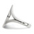 14k White Gold 17.0x9.0mm Closed Back Signet Ring RS564