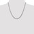 14K White Gold 20 inch 4.5mm Flat Figaro with Lobster Clasp Chain WFIG120-20