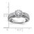 14K White Gold Lab Grown Diamond VS/SI FGH Semi-mount Engagement Rin RM9080E-100-WLG