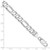 14K White Gold 9 inch 7.5mm Flat Figaro with Lobster Clasp Chain WFIG200-9