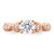 14K Rose Gold Lab Grown Diamond VS/SI GH, Semi-mount Engagement Ring RM9044E-100-RLG