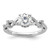 14K White Gold Lab Grown Diamond VS/SI FGH Semi-mount Engagement Rin RM9049E-100-WLG