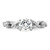 14K White Gold Lab Grown Diamond VS/SI FGH Semi-mount Engagement Rin RM9049E-100-WLG