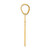 14k Brushed Border Script Number 41 Pendant SCN41