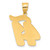 14k Brushed Border Script Number 41 Pendant SCN41