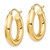 14k Polished 4mm Tube Hoop Earrings T1163
