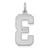 14kw Large Brushed Diamond-cut Number 3 Charm WLN03