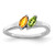 14k White Gold Genuine Family Jewelry Ring XMR62/2WGY