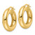 14k Polished 6mm Hollow Round Tube Round Hoop Earrings T1165