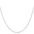 14K White Gold 13 inch .5mm Box with Lobster Clasp Chain WLB040L-13