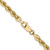 14K 24 inch 4mm Regular Rope with Lobster Clasp Chain 030S-24